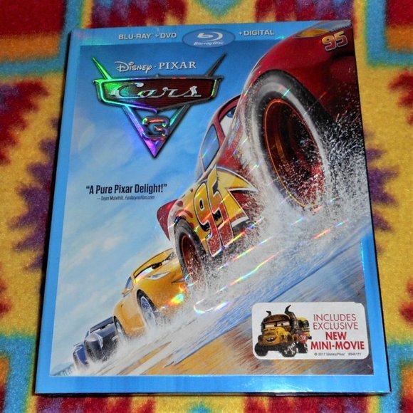 Lot Disney Pixar Cars 3 Blu Ray + 3 More Assorted Blu Ray Kids Movies - Picture 2 of 9